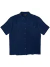 Daily Paper Enzi Seersucker Short Sleeves Shirt In Blue