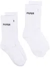 Daily Paper Etype Socks (pack Of Two) In White