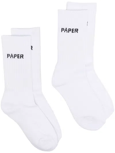 Daily Paper Etype Socks (pack Of Two) In White