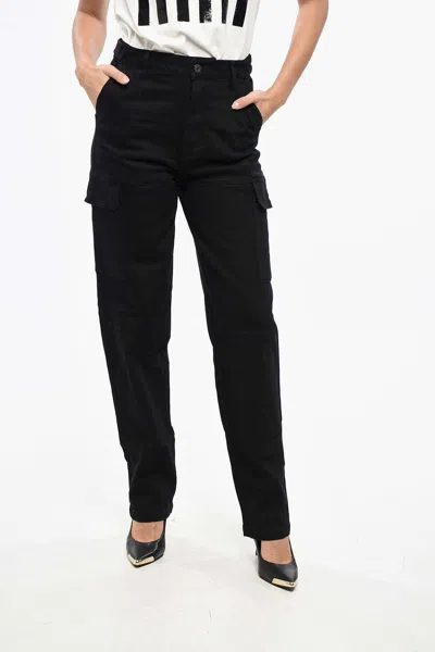 Daily Paper Ezea Straight-leg Cargo Trousers In Black