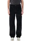 Daily Paper Floral Laser Jeans In Black