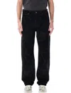 Daily Paper Floral Laser Jeans In Black