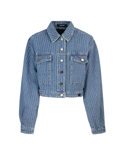 Daily Paper Giubbino Light Blue Relaxed Denim