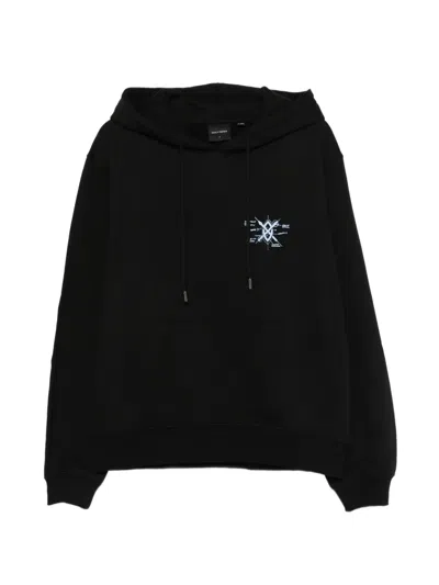 Daily Paper Graphic-print Hoodie In Black