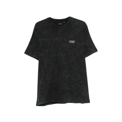 Daily Paper Graphic-print Acid-wash T-shirt In Black
