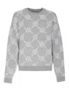 Daily Paper Tevin Monogram Grey Sweater In Gray