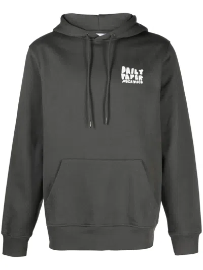 Daily Paper Halim Logo-print Cotton Hoodie In Grey