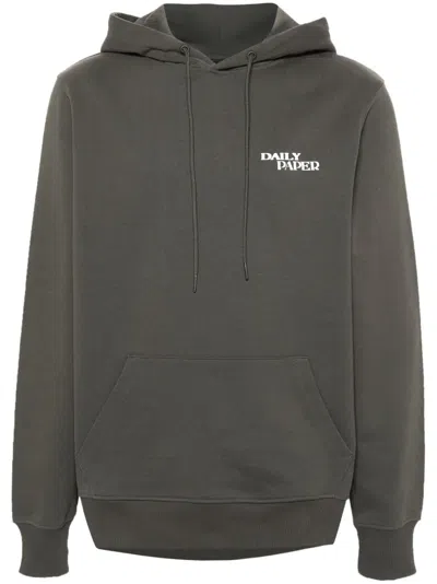 Daily Paper Hand In Hand Cotton Hoodie In Green