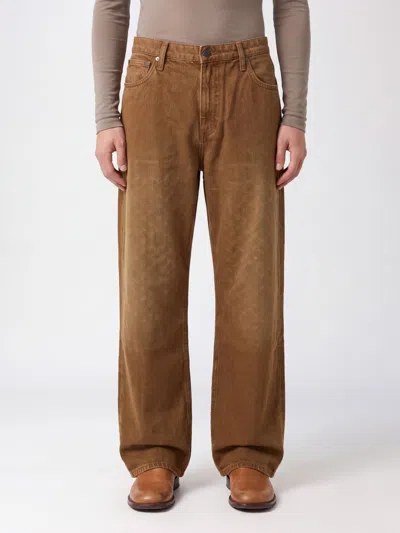 Daily Paper Jeans Men Color Beige In Brown