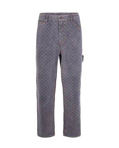 Daily Paper Jeans Monogram Workwear Amba Grey In Gray