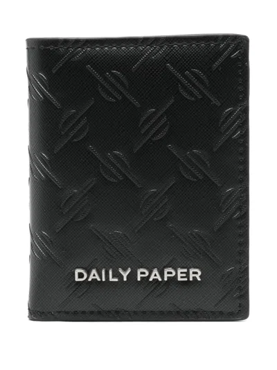 Daily Paper Kidis Monogram Wallet In 黑色