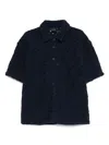 Daily Paper Lace Shield Shirt In Blue