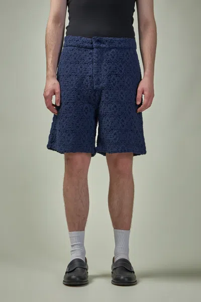 Daily Paper Lace Shield Short In Blue