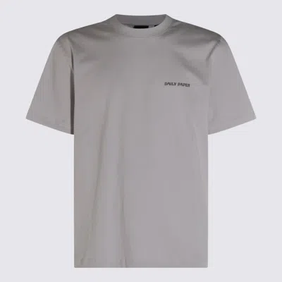 Daily Paper Light Grey Cotton T-shirt In Black