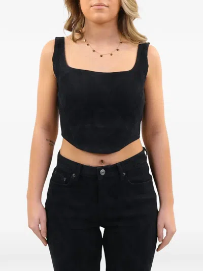 Daily Paper Lina Corset-style Top In Black