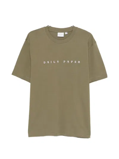 Daily Paper Logo-detail T-shirt In Brown