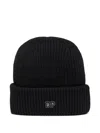 Daily Paper Logo-embroidered Beanie Hat In Black