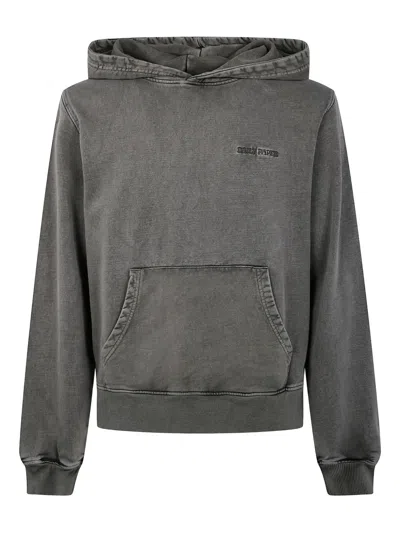 Daily Paper Logo-embroidered Cotton Hoodie In Gray