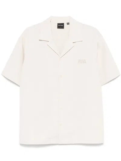 Daily Paper Logo-embroidered Shirt In Neutrals