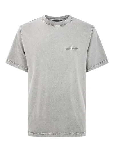 Daily Paper Logo-embroidered T-shirt In Gray