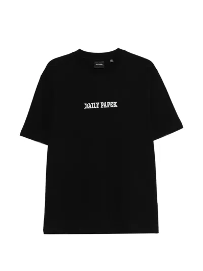 Daily Paper Logo-print T-shirt In Black