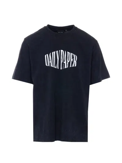 Daily Paper Logo-print T-shirt In Blue