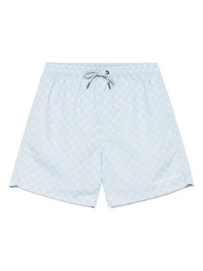 Daily Paper Logo Swim Shorts In 蓝色