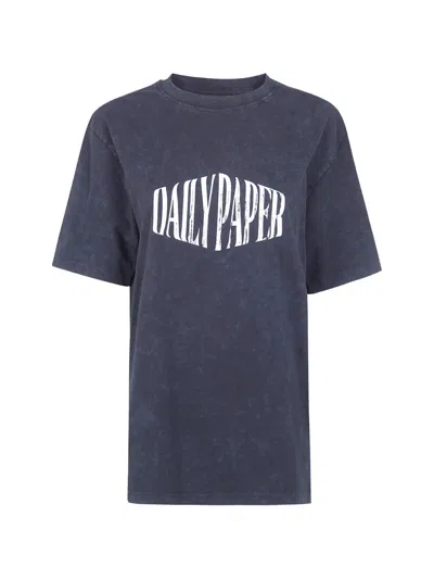 Daily Paper Logo T-shirt In Blue