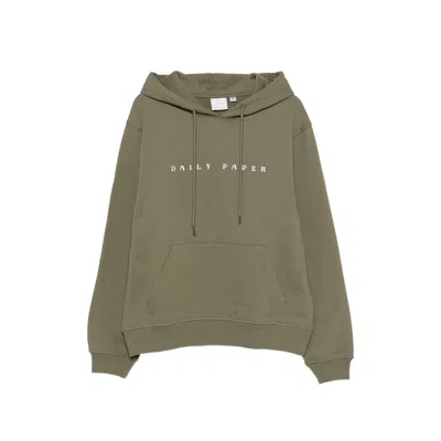 Daily Paper Logo-detail Hoodie In Green