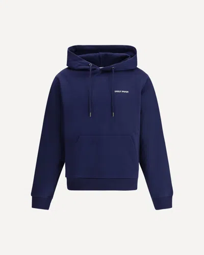 Daily Paper Logoed Hoodie In Martime Blue