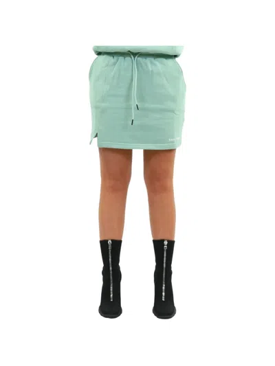 Daily Paper Logo-print Drawstring Mini Straight Skirt In Green