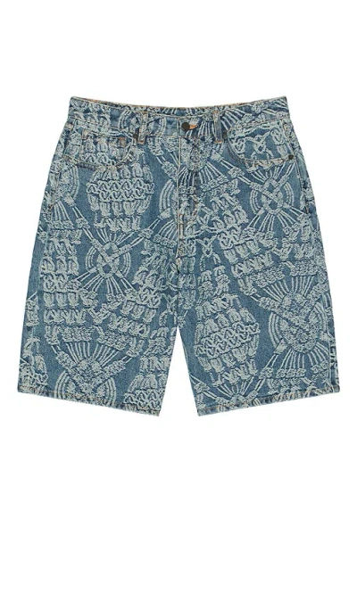 DAILY PAPER MACRAME DENIM SHORTS
