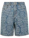 Daily Paper Macrame Denim Shorts