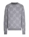 Daily Paper Tevin Monogram Grey Sweater In Gray
