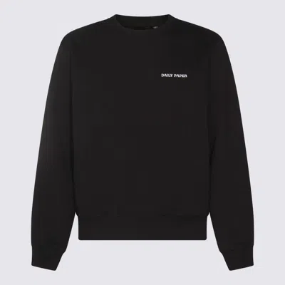 DAILY PAPER DAILY PAPER BLACK COTTON SWEATSHIRT