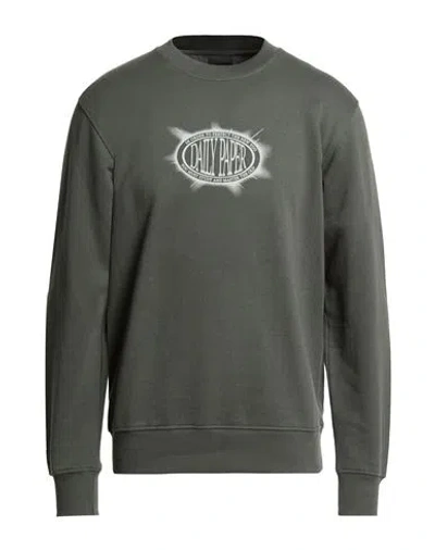 Daily Paper Man Sweatshirt Military Green Size L Cotton