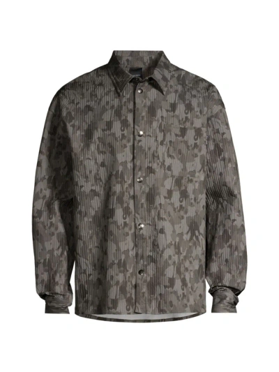 Daily Paper Men's Adetola Community Relaxed Shirt In Chimera Grey