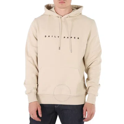 Daily Paper Men's Overcast Beige Alias Logo-print Pullover Hoodie