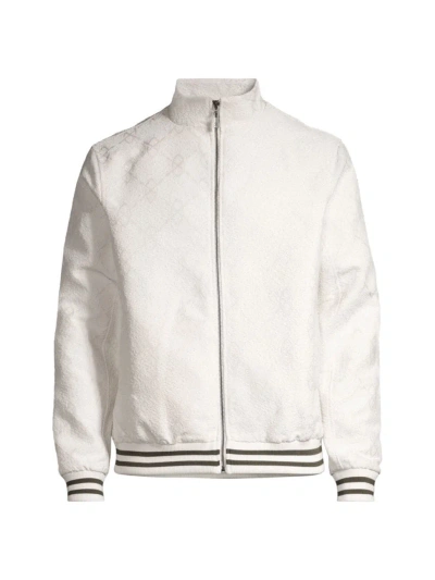 Daily Paper Men's Shakir Boucle Track Jacket In Off White