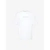 DAILY PAPER DAILY PAPER MEN'S WHITE UNIFIED LOGO-PRINT COTTON-JERSEY T-SHIRT