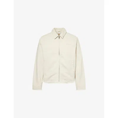 Daily Paper Mens  Workwear Embroidered-logo Cotton Jacket