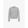 Daily Paper Tevin Monogram Grey Sweater In Gray