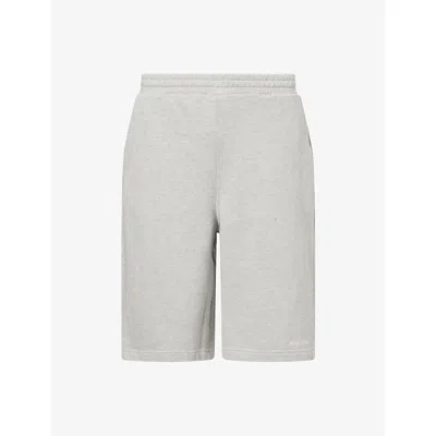 Daily Paper Mens Grey Marl Relaxed Dias Cotton-blend Jersey Shorts Xl In Gray
