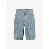 Daily Paper Macrame Denim Shorts