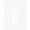 Daily Paper Mens Shield Focus Graphic-print Cotton T-shirt White