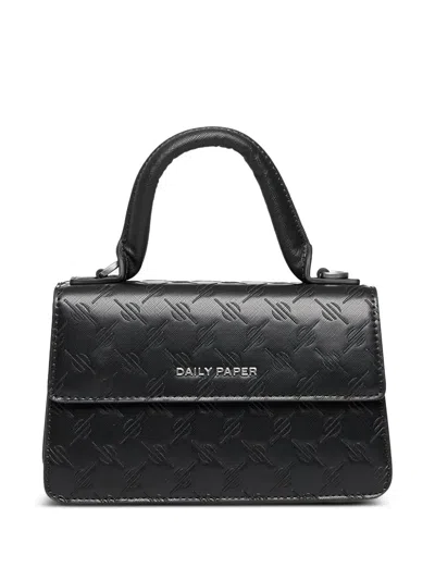Daily Paper Mini Meru Tote Bag In Black