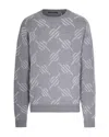 Daily Paper Tevin Monogram Grey Sweater In Gray