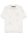 Daily Paper Monogram-intarsia Top In Neutrals