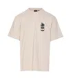Daily Paper T-shirt Whit Maxi Print In Beige