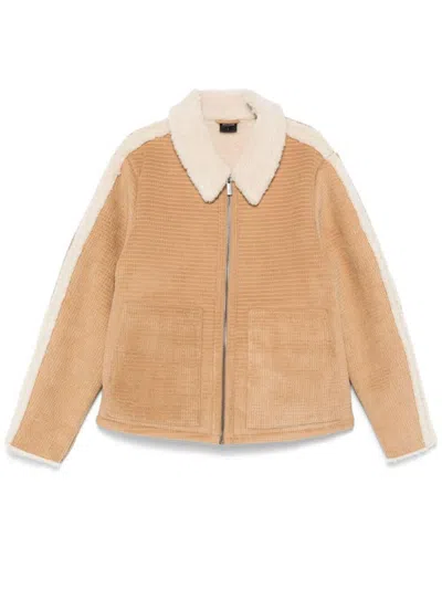 Daily Paper Oluwa Fur Jacket Clothing In Nude